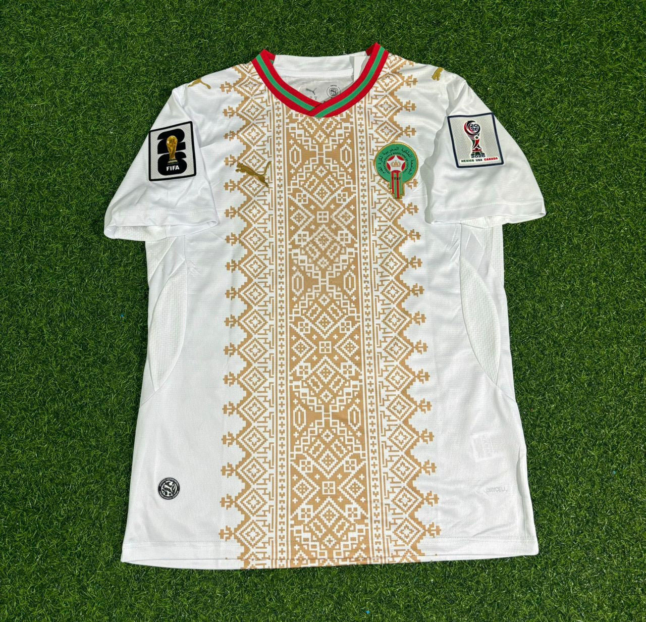 Morocco National Team World Cup 2026 Amine Adli Away Football Soccer Kit Jersey