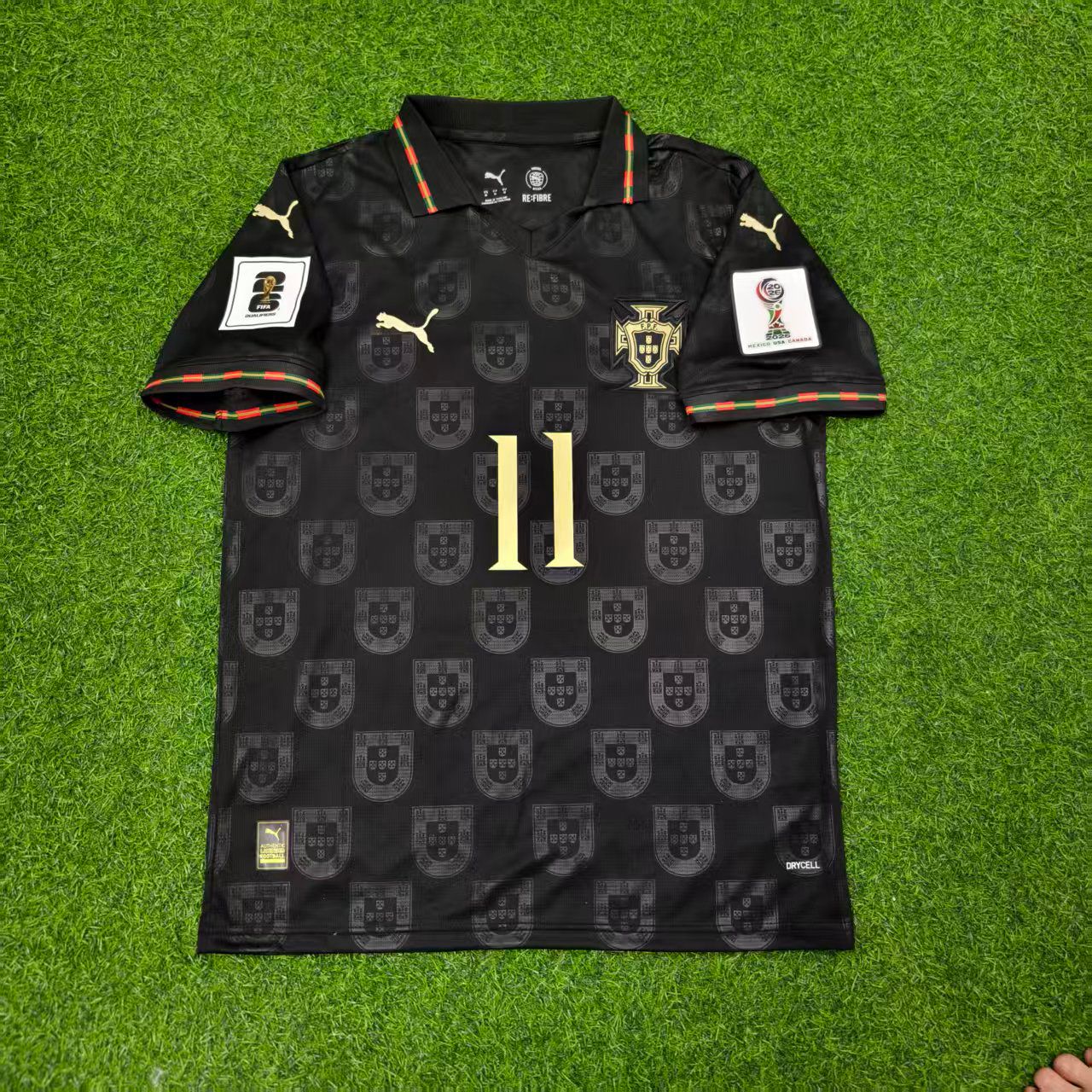 Portugal National Team World Cup 2026 João Félix Black Football Soccer Kit Jersey