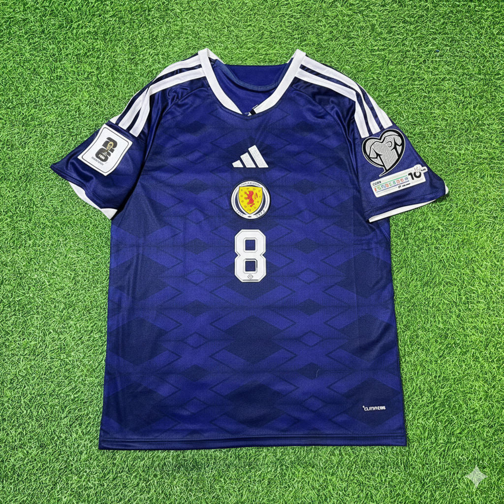 Scotland National Team World Cup 2026 Billy Gilmour Football Soccer Kit Jersey