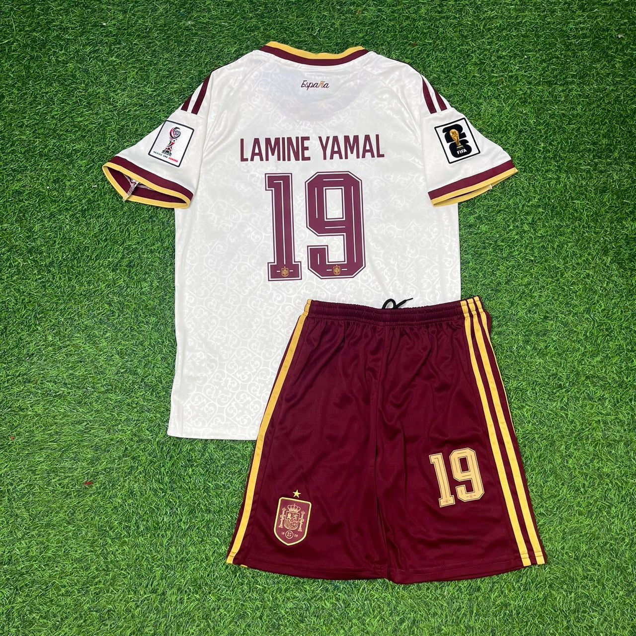  スペイン National Team ユニホーム L Spain National Team World Cup 2026 Lamine Yamal Children Football