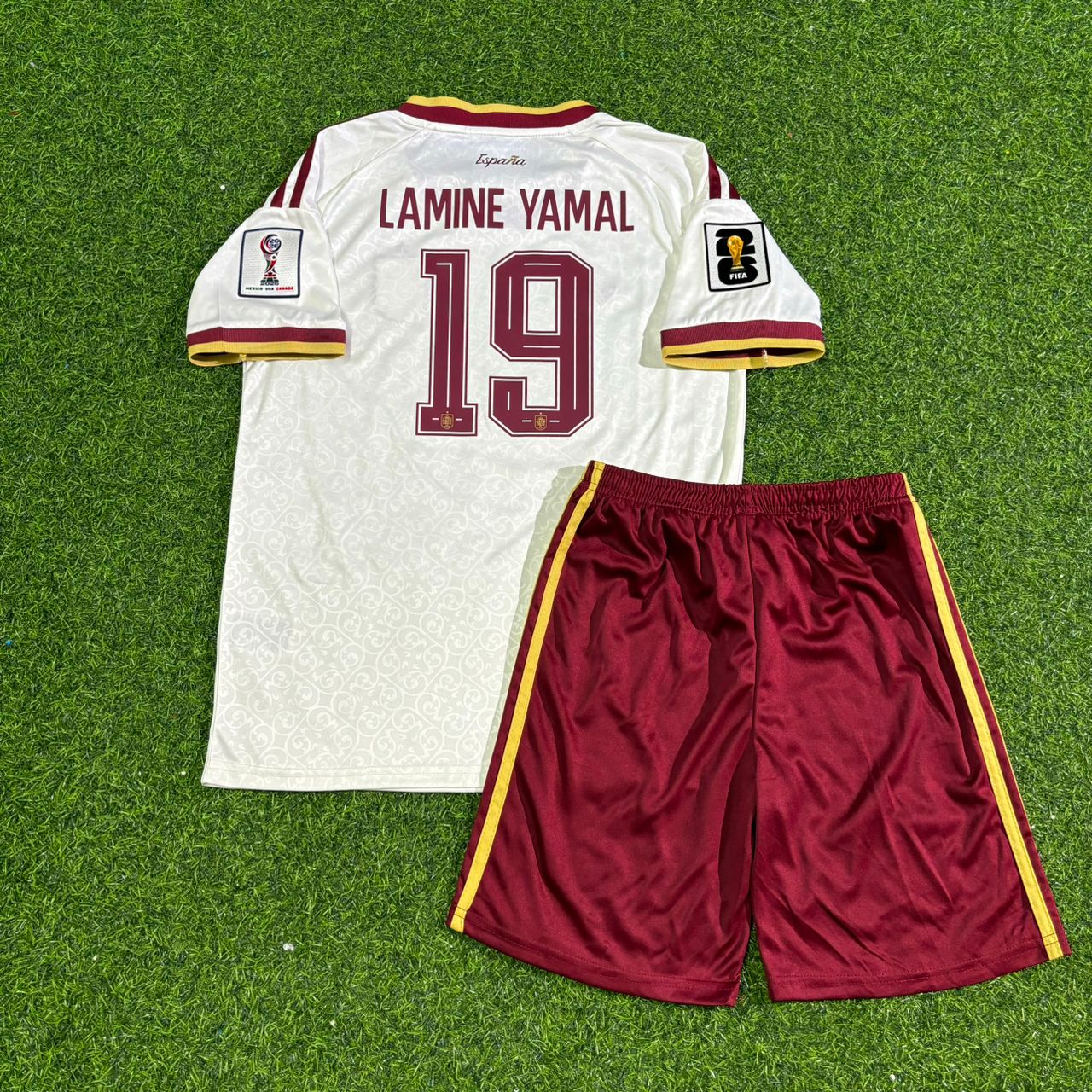 Spain National Team World Cup 2026 Lamine Yamal Children Football Soccer Kit Jersey