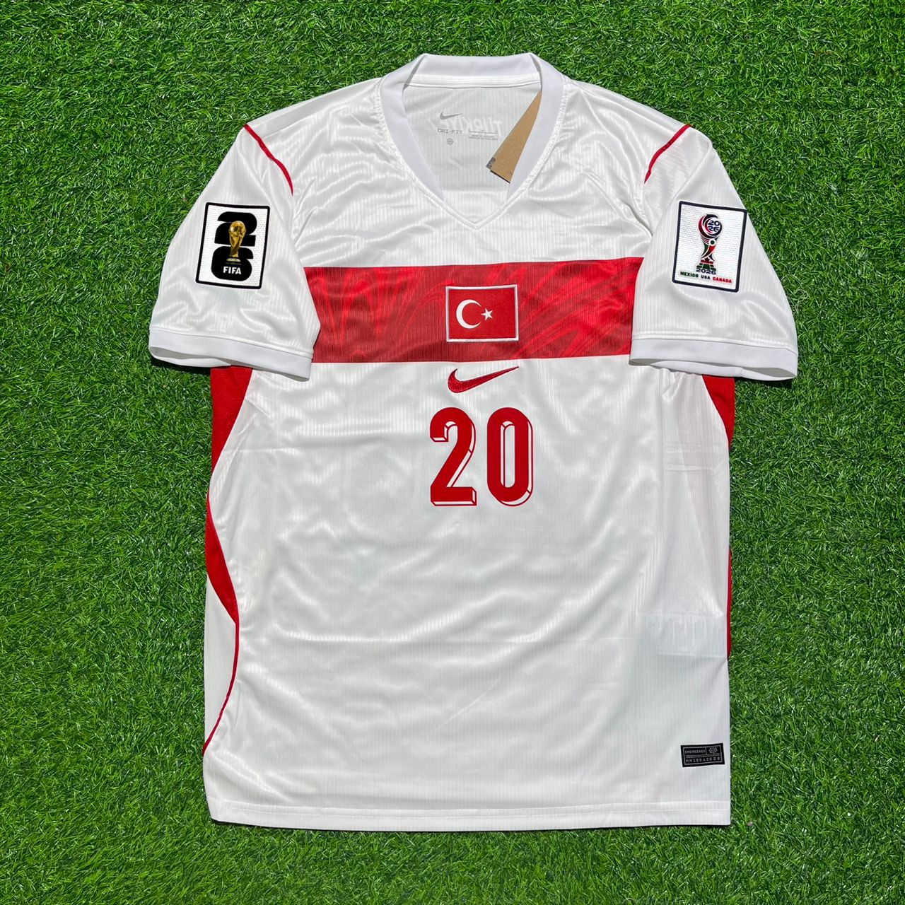 Turkey National Team World Cup 2026 Ferdi Kadioglu Away White Football Soccer Kit Jersey
