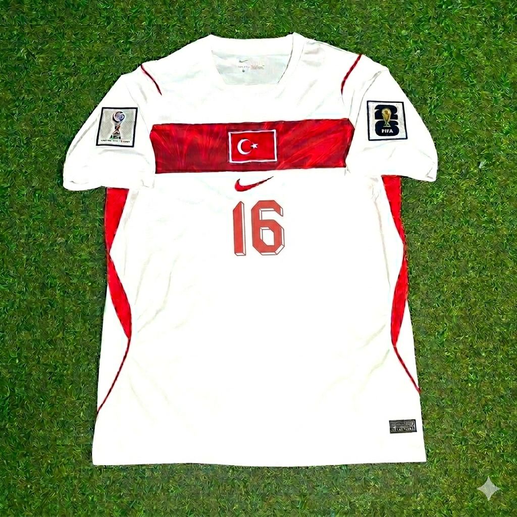 Turkey National Team World Cup 2026 İsmail Yüksek Away White Football Soccer Kit Jersey