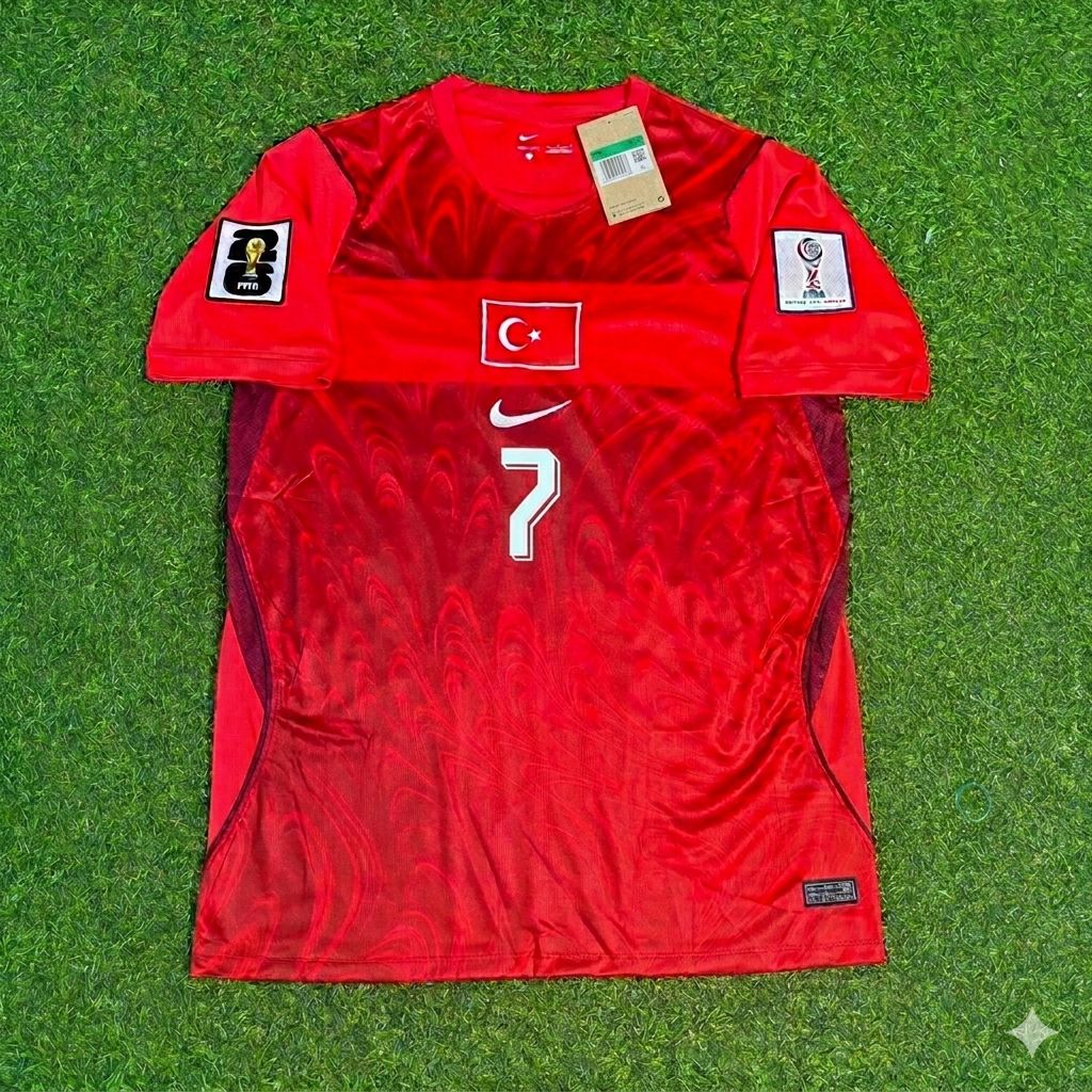 Turkey National Team World Cup 2026 Kerem Aktürkoğlu Home Red Football Soccer Kit Jersey