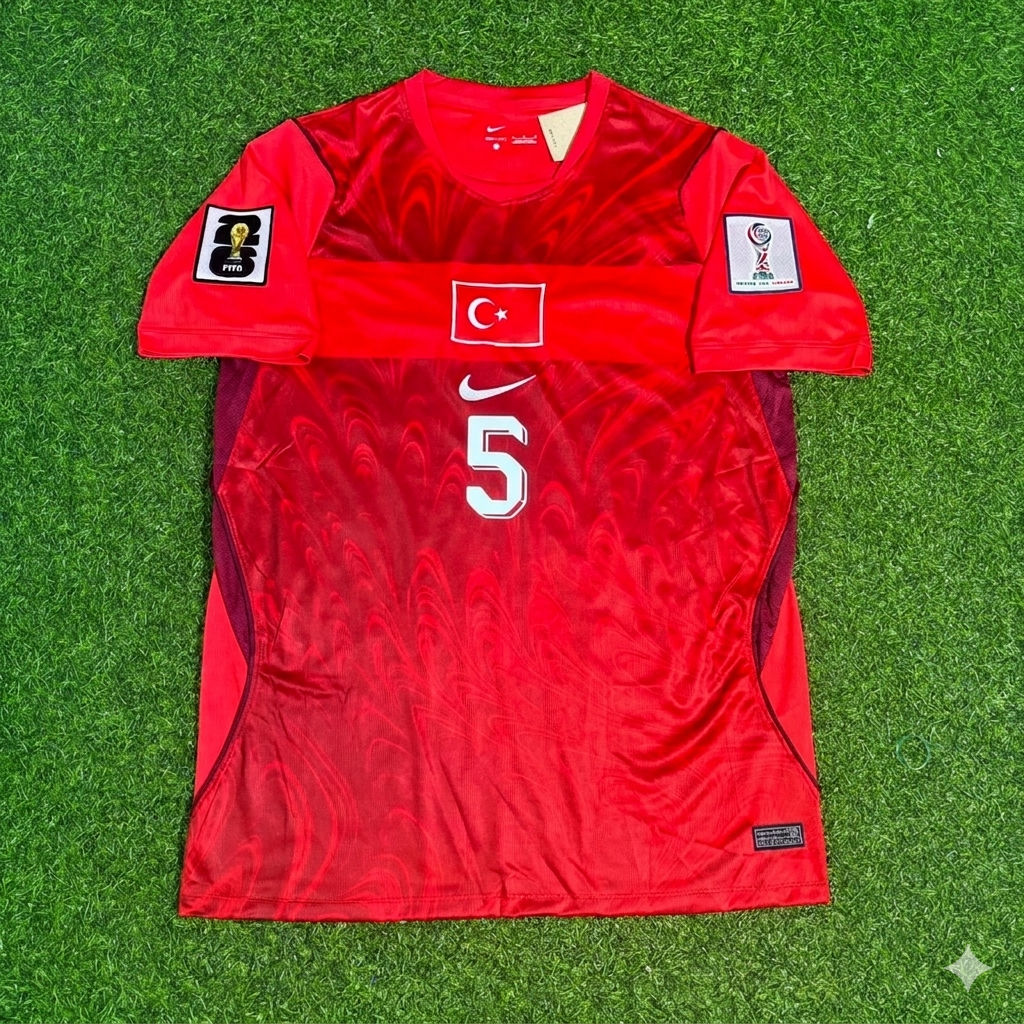 Turkey National Team World Cup 2026 Salih Özcan Home Red Football Soccer Kit Jersey