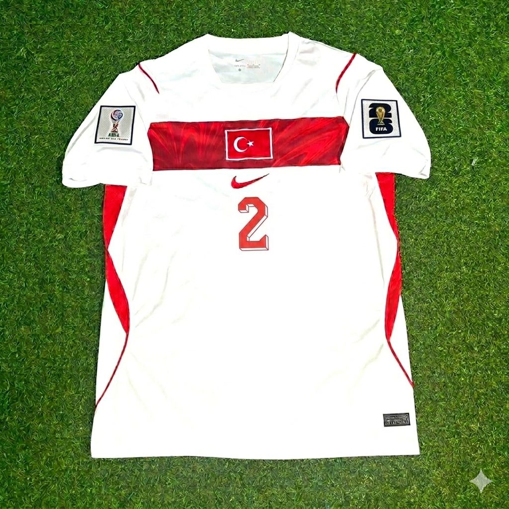Turkey National Team World Cup 2026 Zeki Çelik Away White Football Soccer Kit Jersey