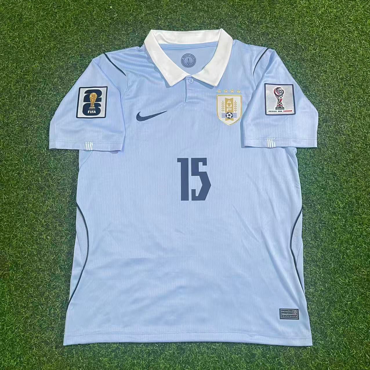 Uruguay National Team World Cup 2026 Federico Valverde Home Blue Football Soccer Kit Jersey