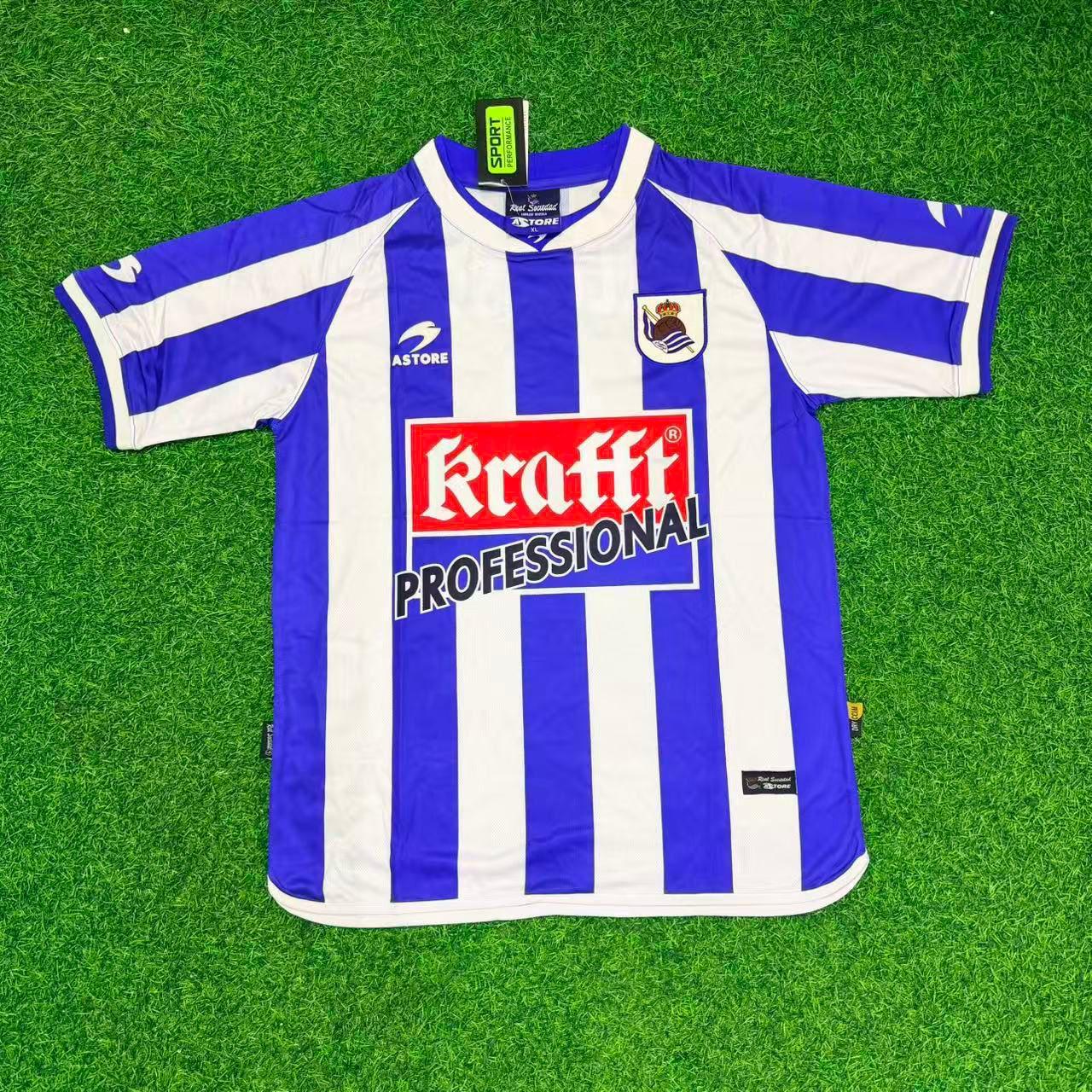 Mikel Aranburu Real Sociedad 2002/2003 Retro Football Jersey
