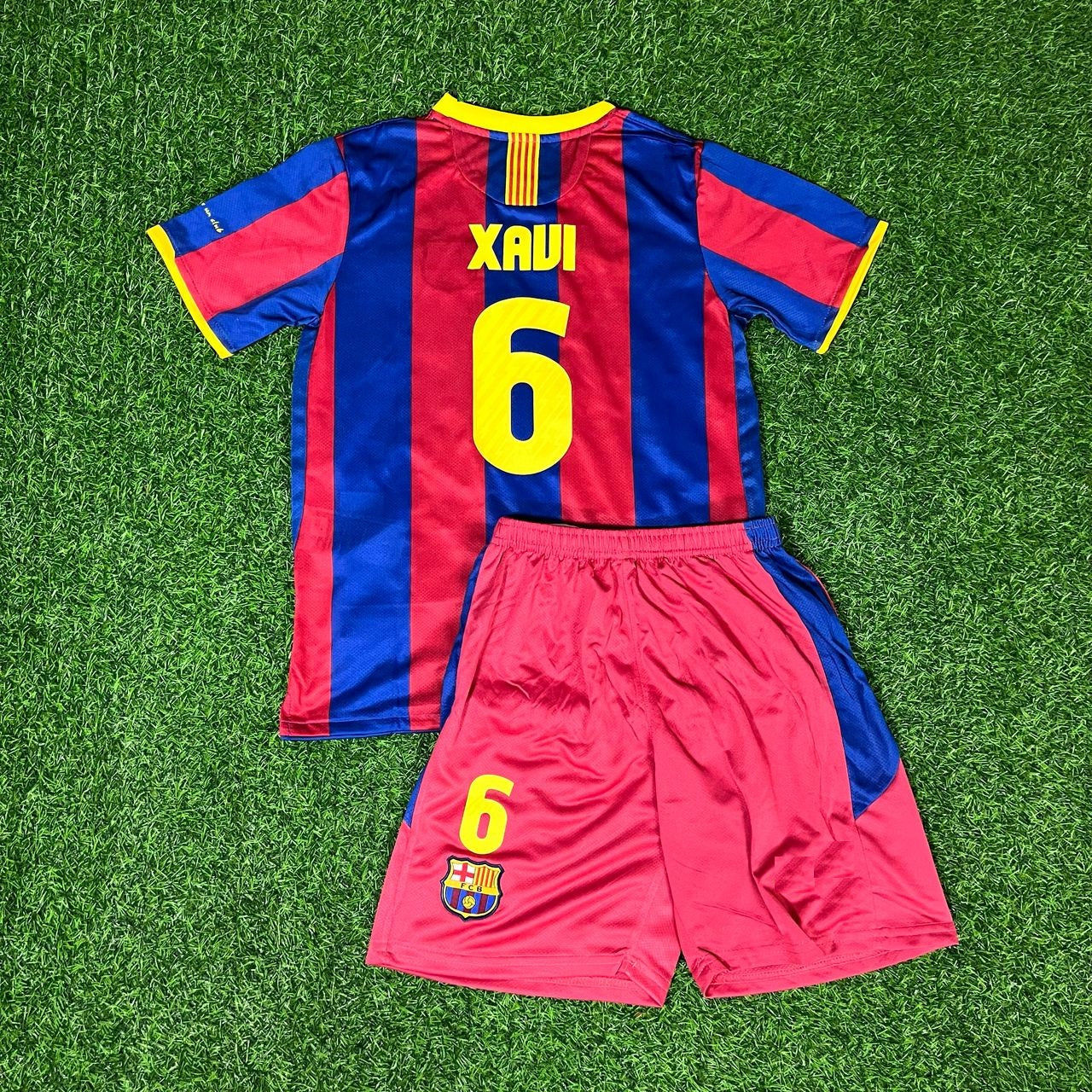 Xavi Hernandez Barcelona 2010/11 Kids Kit Kindertrikot Maillot Enfant Kindertrui