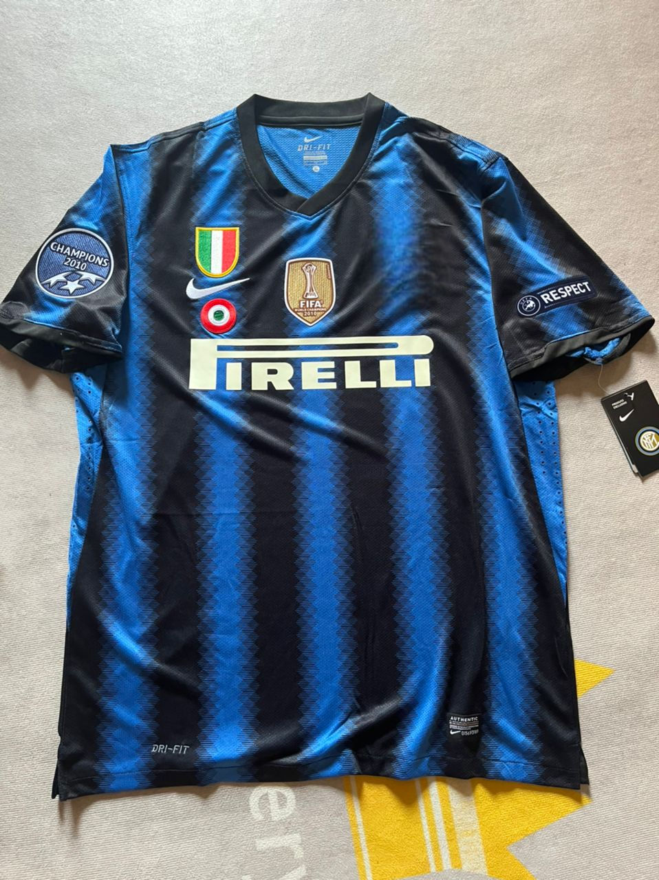 Javier Zanetti - 2010 Champions League Final Jersey Trikot Maillot Maglia