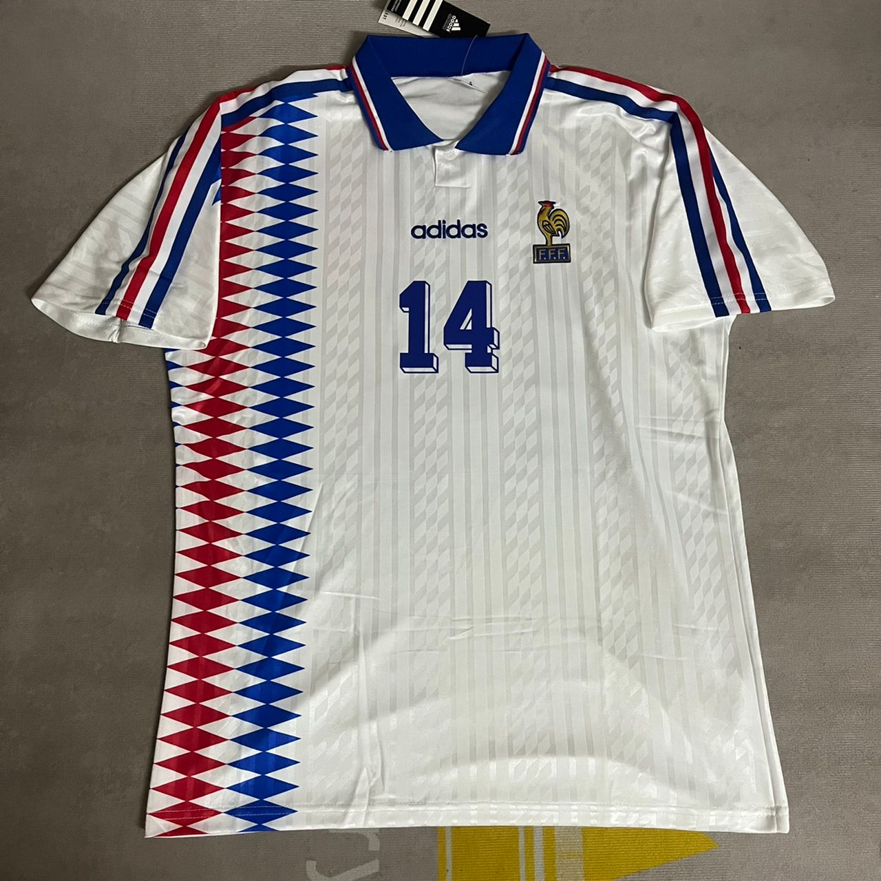 Zinedine Zidane France 1994 USA World Cup Retro Football Jersey Kit