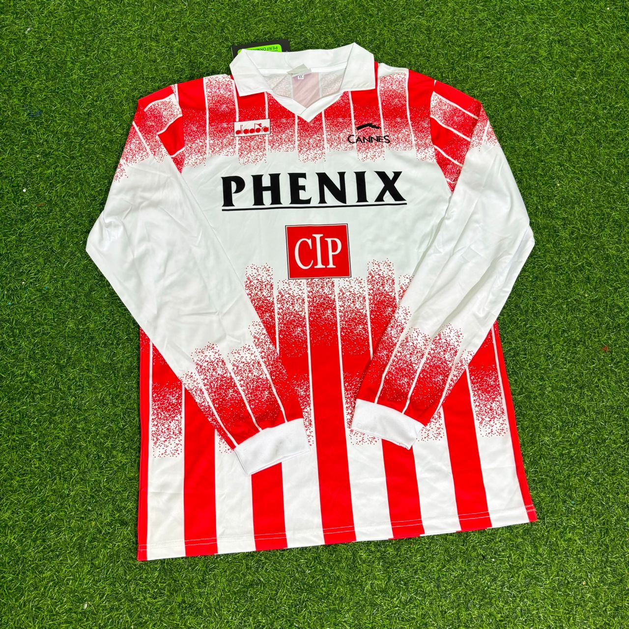 Zinedine Zidane Cannes 11 Number 1990/1992 Retro Long Sleeve Football Jersey Collection