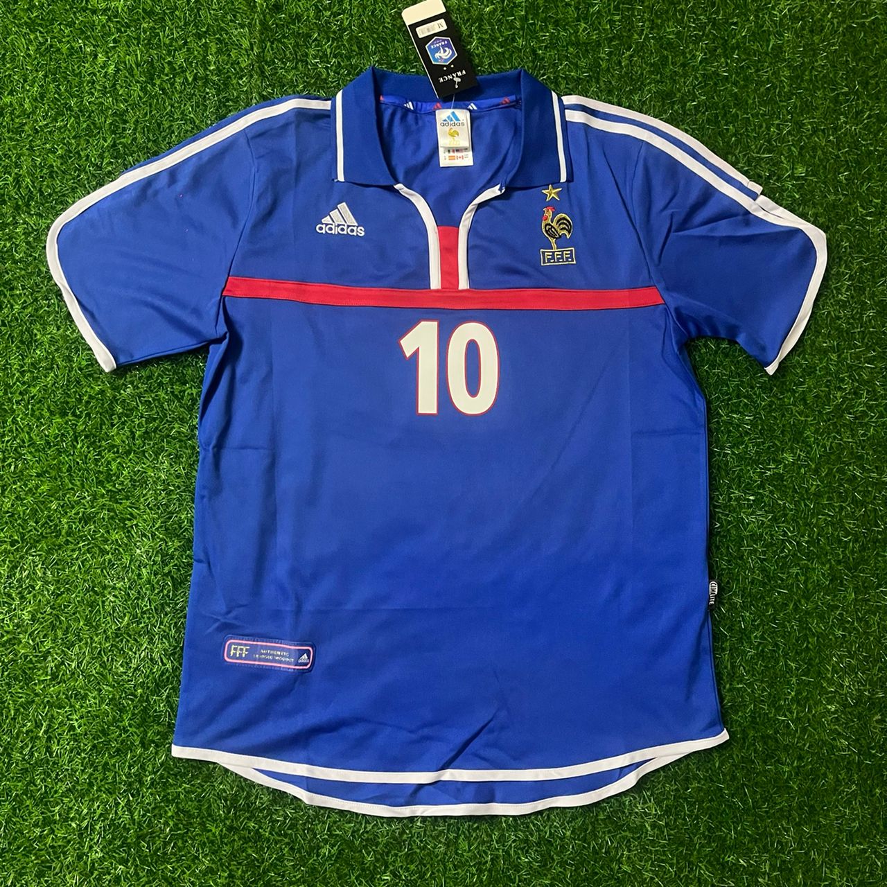 Zinedine Zidane France 2000 2002 Retro Football Jersey