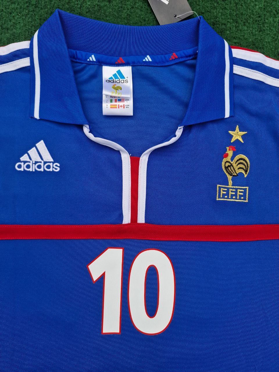 Zinedine Zidane France EURO 2000 2002 Retro Football Jersey Kit