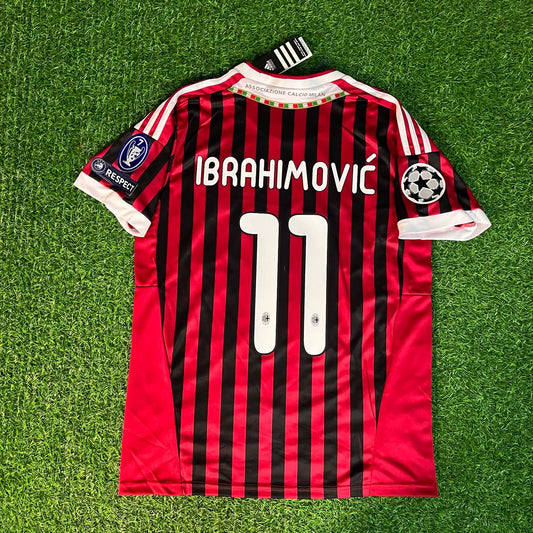 Zlatan Ibrahimović 11 - AC Milan 2011/12 Retro Football Jersey Kit