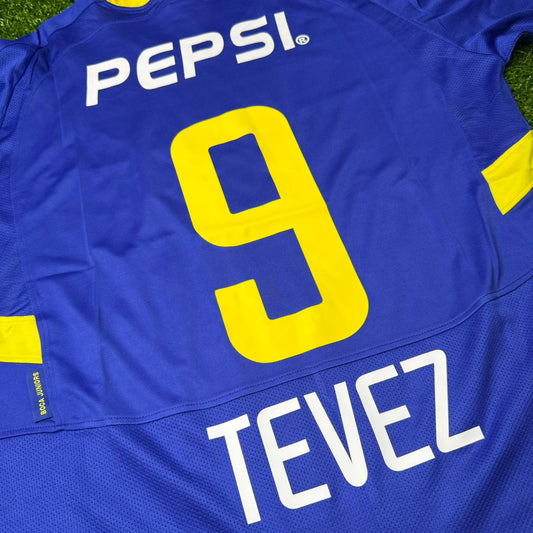 Carlos Tevez Boca Juniors 2003 2004 Retro Jersey Maillot Trikot Maglia