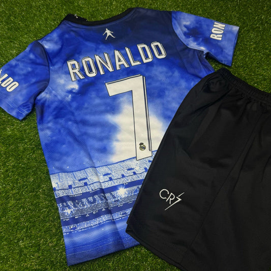 #cr7 Cristiano Ronaldo Siuu Special Kids Jersey KinderTrikot Maillot Enfant Soccer Kit