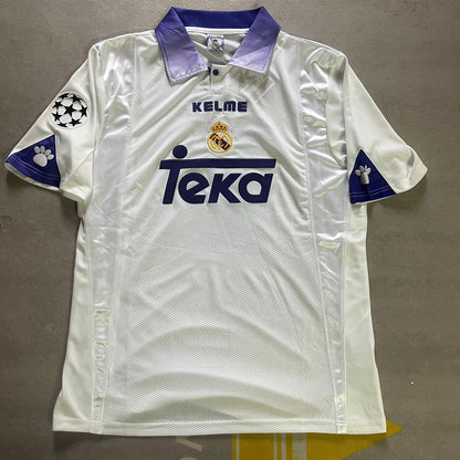 Zé Roberto 21- Real Madrid 1998-1999 Season Retro Vintage Jersey Soccer Shirt