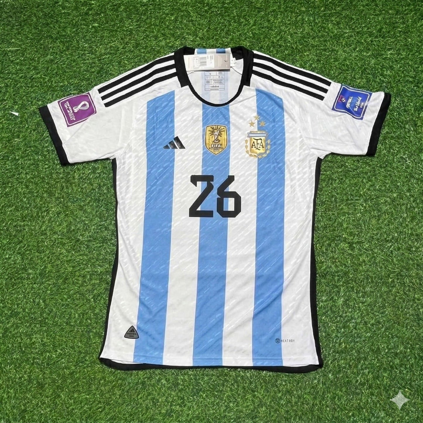 Argentina World Cup 2022 Nahuel Molina 26- Qatar Champion Home Football Jersey