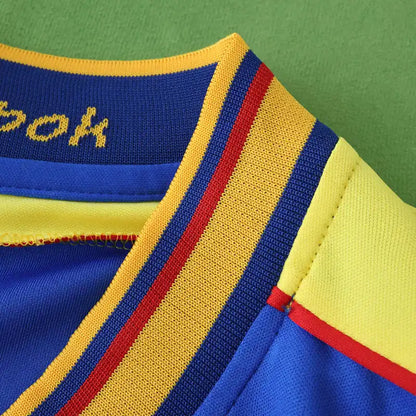 Colombia 2001 Home Field Yellow Retro Football Jersey