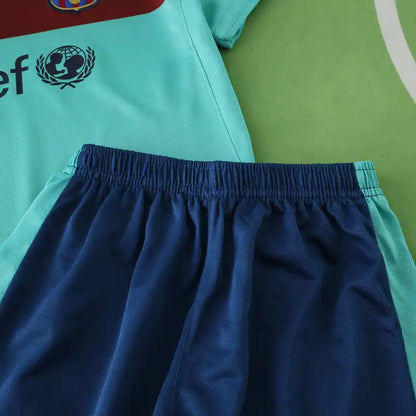FC Barcelona 2010/11 Away Retro Kids Football Jersey Kit
