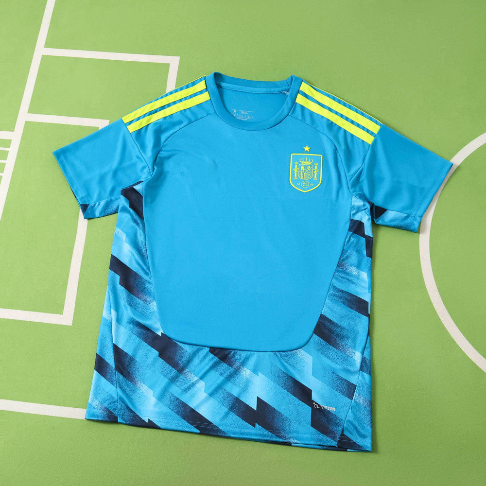 Spain World Cup 2026 Goalkeeper Blue Special Football Jersey