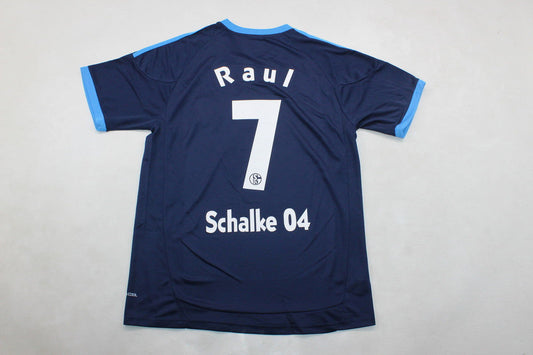 Schalke 04  Raul Gonzalez 2010-12  Season Retro  Football Jersey Trikot