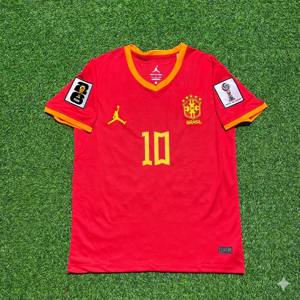 Brazil World Cup 2026 Neymar Jr. 10# Red Jersey Trikot