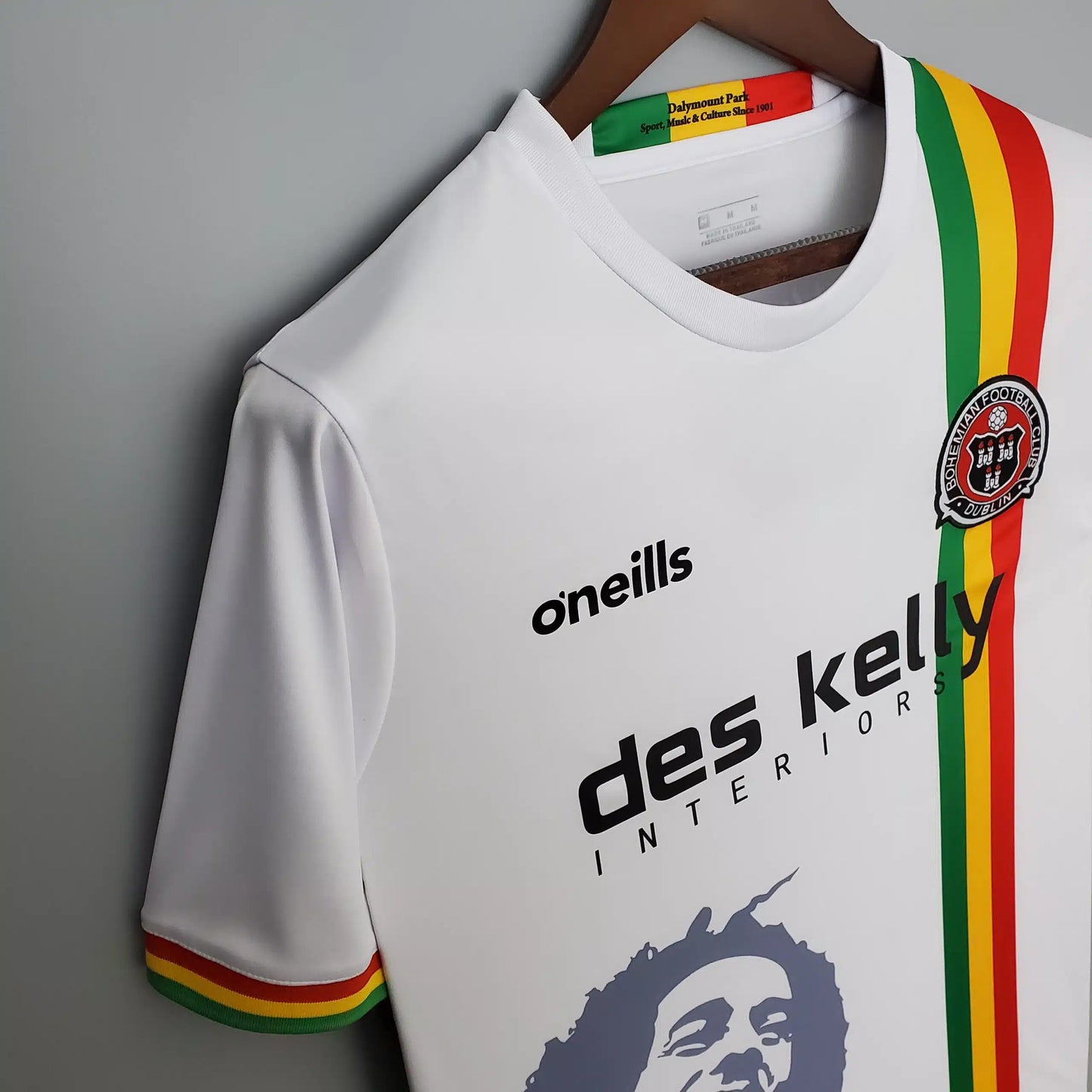 AFC AN Bob Marley Irland Bohemian FC Besonderes Gedenk-T-Shirt Trikot Maillot Camiseta Voetbaltrui
