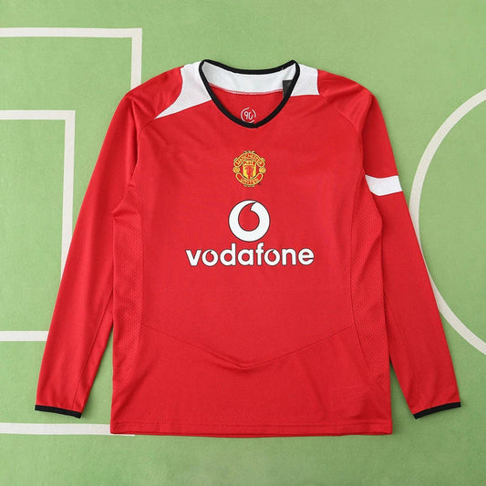 FC Manchester United 04/05 Season Home Red Retro Jersey Trikot Soccer Kit