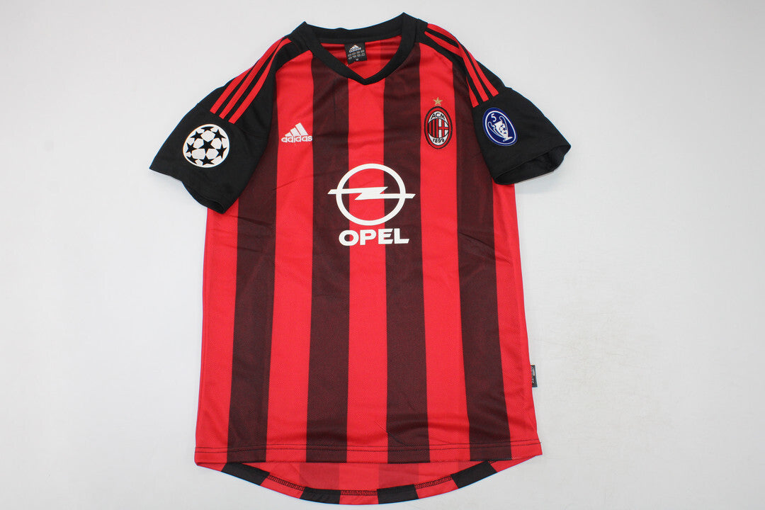 Paolo Maldini AC Milan 2002/2003 Red Home Retro Football Jersey Collection