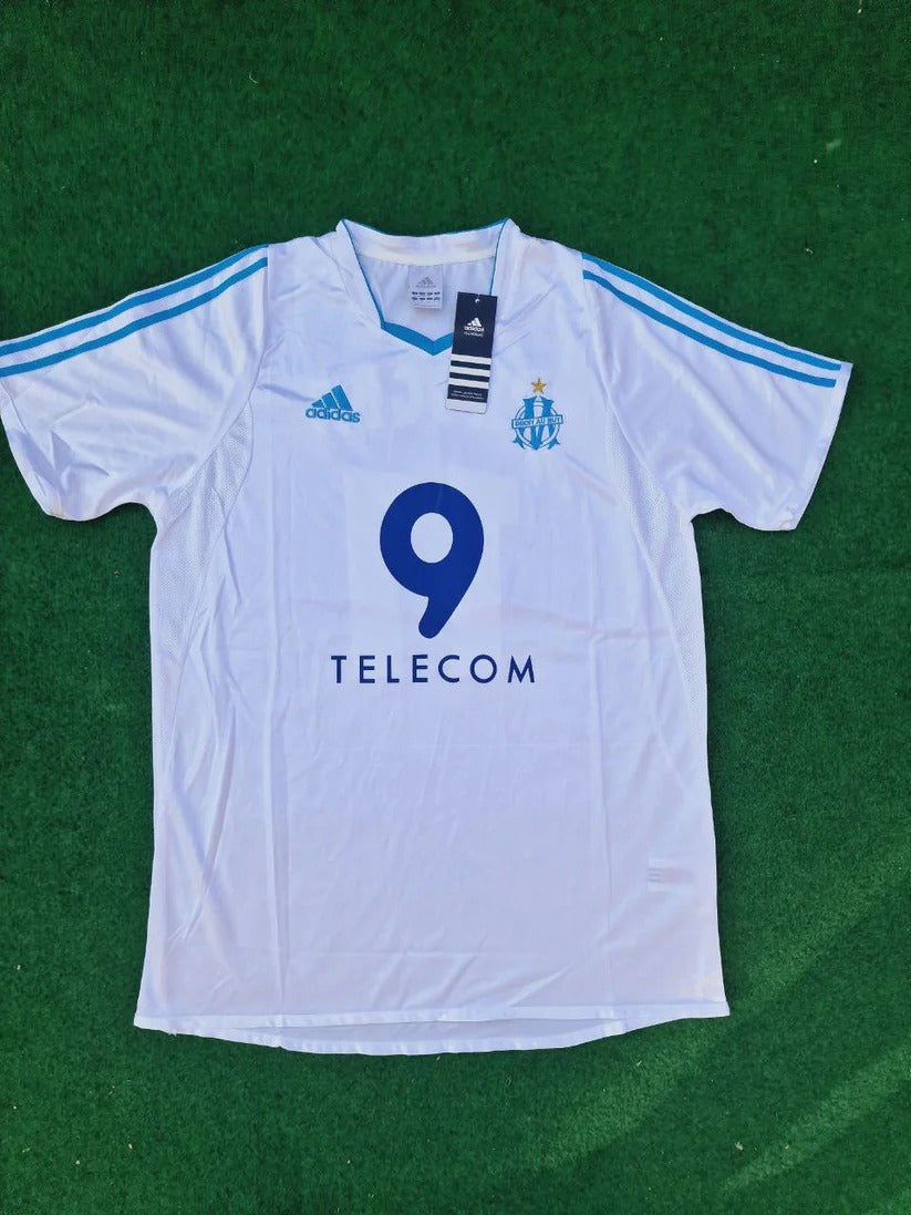 Steve Marlet 20- Olympique Marseille 2003/04 Home OM Football Jersey Kit