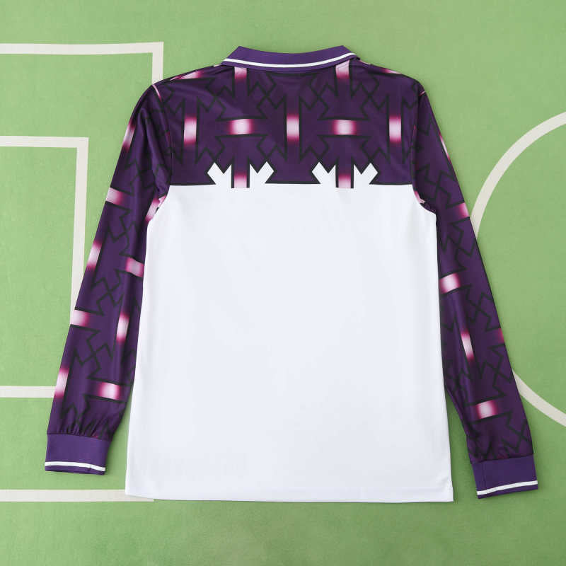 Fiorentina 1992/1993 Away Long Sleeve Retro Football Jersey