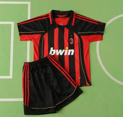 Robinho 70 AC Milan 2007 Retro Kids Kit Set Kindertrui