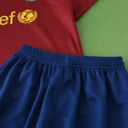 Barcelona 2009 Final Home Retro Kids Football Jersey Kit