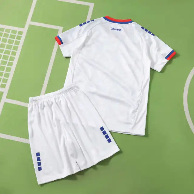 Cape Verde 2026 World Cup Kids Football White Jersey Kit Trikot Maillot