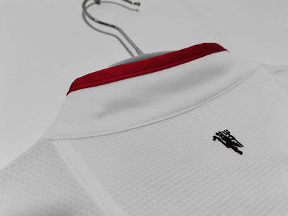 Manchester United 2012-2013 White Away Black Retro Fan Version Jersey