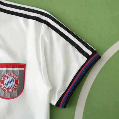 Bayern München 97/98 Season Away White Retro Football Jersey