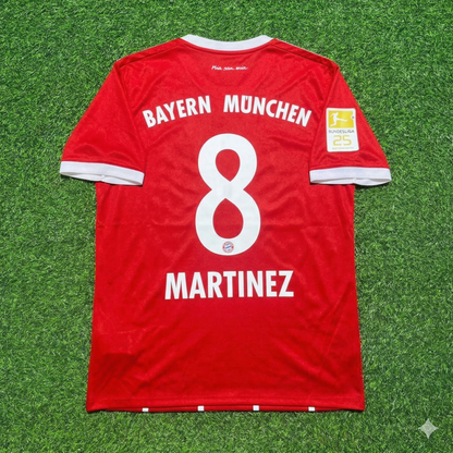 Javi Martinez Bayern Munich 2017-2018 Retro Home Football Jersey