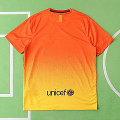 Barcelona 12/13 Orange Retro Football Jersey Kit