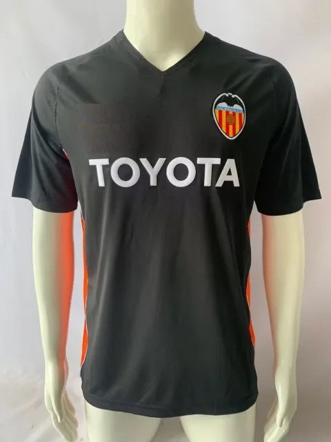 2006 Valencia CF Black Retro Jersey Camiseta Soccer Kit