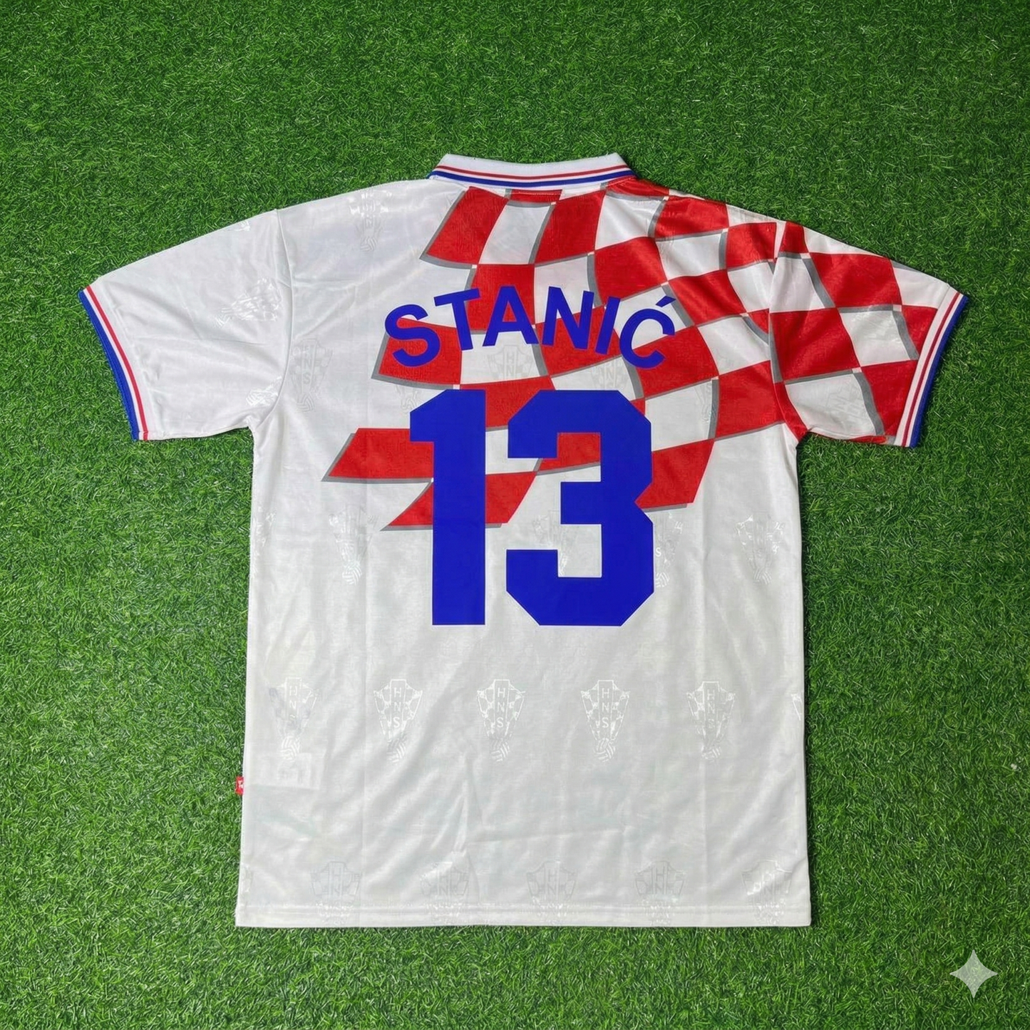 Maillot de football rétro Josip Stanic Croatie Coupe du Monde 1998