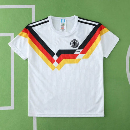 Germany Deutschland 1990 Home Retro Kids Football Jersey Kit