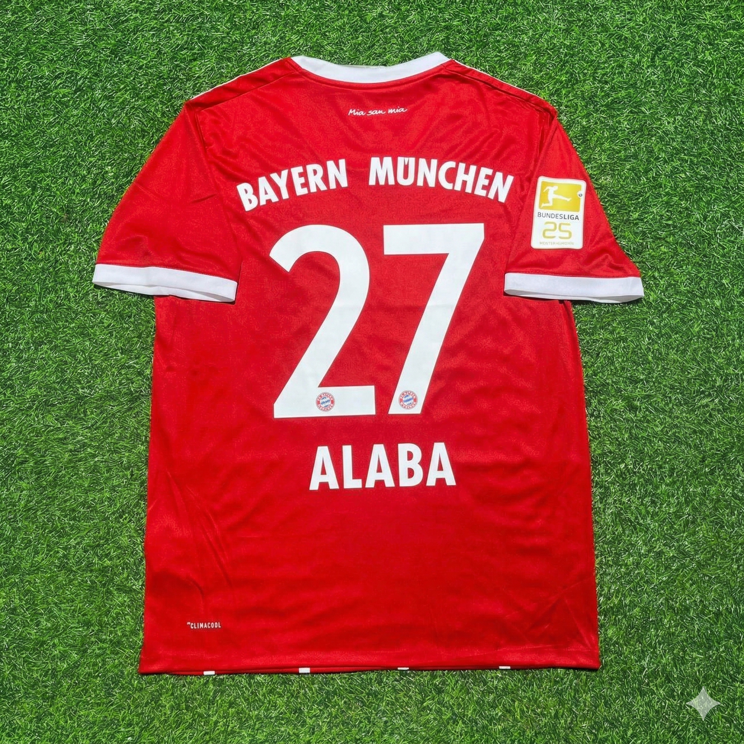 David Alaba Bayern Munich 2017-2018 Retro Home Football Jersey