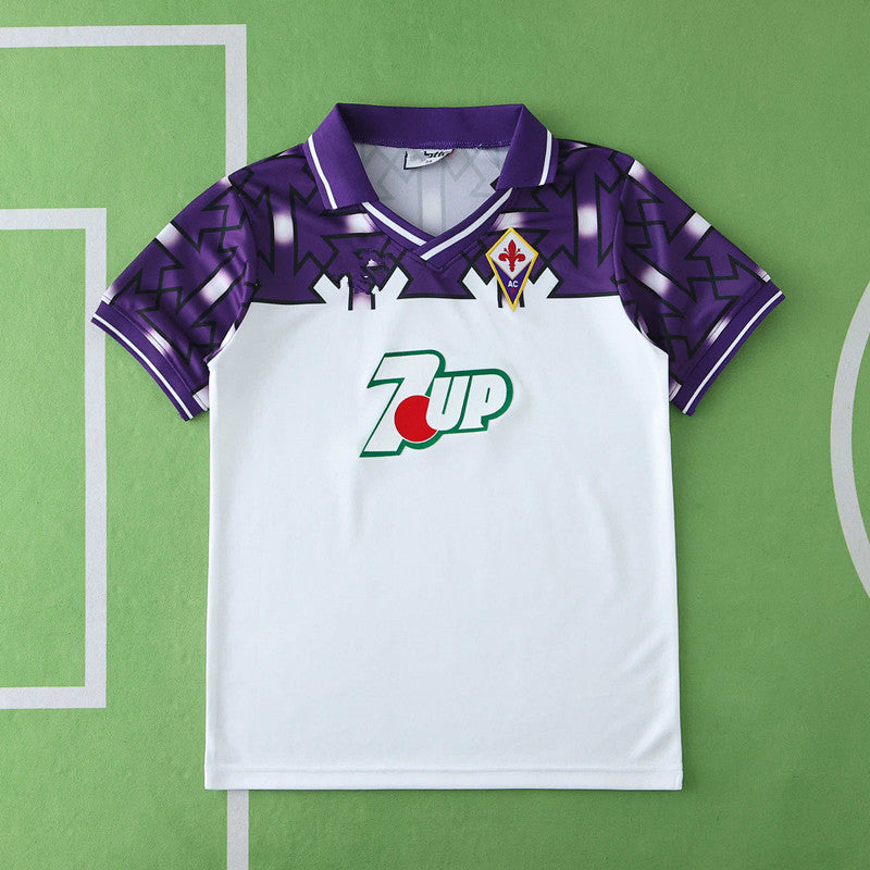 Fiorentina 1992/1993 Away Kids Retro Football Jersey