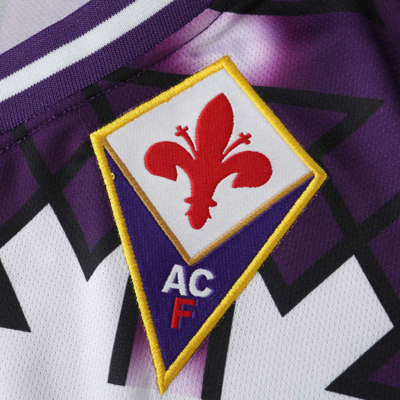 Fiorentina 1992/1993 Season Away Retro Football Jersey Kit