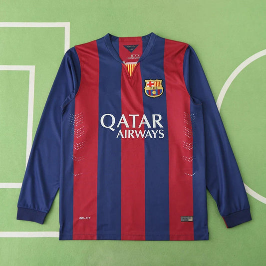 14/15 FC Barcelona Season Home Retro Jersey Trikot Soccer Kit