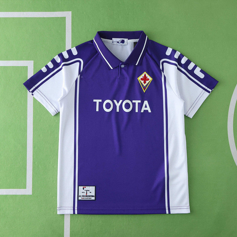Fiorentina 1999/2000 Home Kids Retro Football Jersey