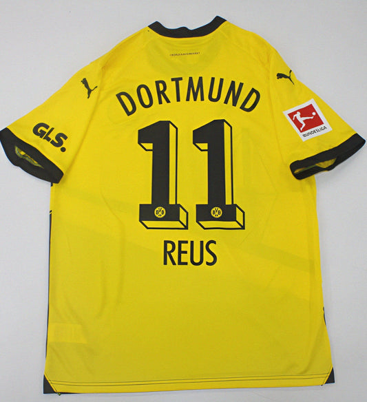 Marco Reus 11 - Dortmund Home 23/24 Bundesliga Retro Kit Jersey Maillot Trikot