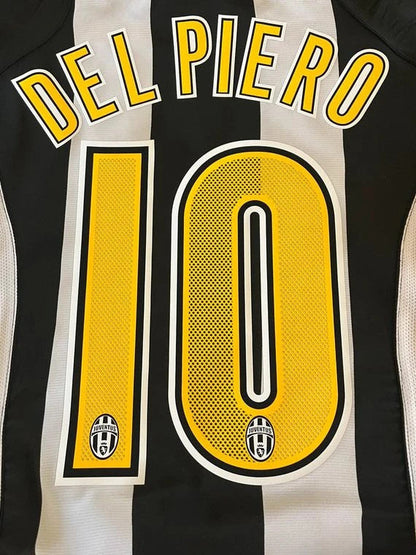 Alessandro Del Piero Juventus 2004-2005 White & Black Retro Football Jersey Kit